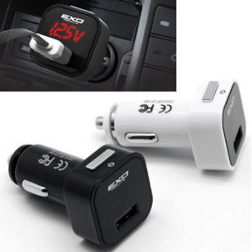 오토컴 EXO 디지털 볼트체킹(볼트미터) USB 충전기(블랙/화이트)