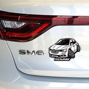 SM6(에스엠식스) 차량 캐릭터 스티커 6종셋(일반원단