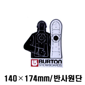 BURTON-8(버튼-8) 스노우보드 프린팅 스티커 반사원단