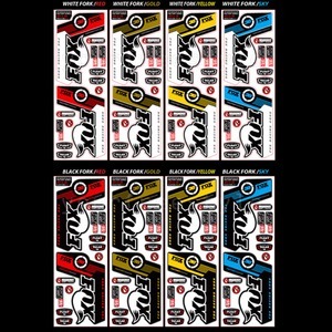 폭스샥 데칼 2012-36 자전거 프린팅 스티커세트/ 6칼라중택1(일반원단/반사원단) 6칼라중택1